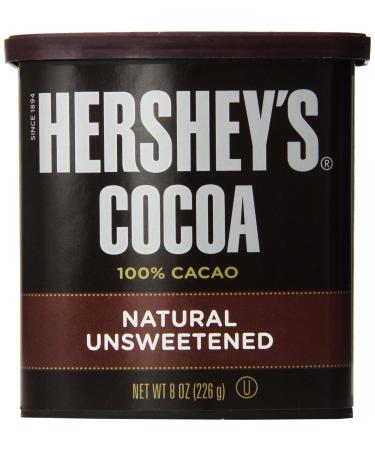 Hershey's Cocoa Unsweetened 8-Ounce Container (Pack of 2)