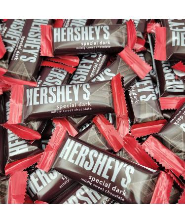 Hershey's Special Dark Mildly Sweet Chocolate Candy Bar 2 lb Bulk Pack - Individually Wrapped Snack Size Dark Chocolate Bar - Buy Online on GoSupps.com
