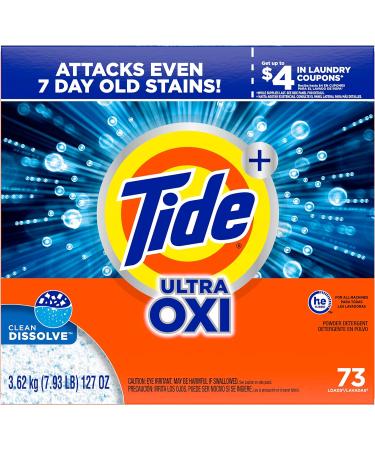 Buy Tide Plus Ultra Oxi Powder Laundry Detergent 127 oz | 73 Loads | International Shipping Available - Buy Online on GoSupps.com