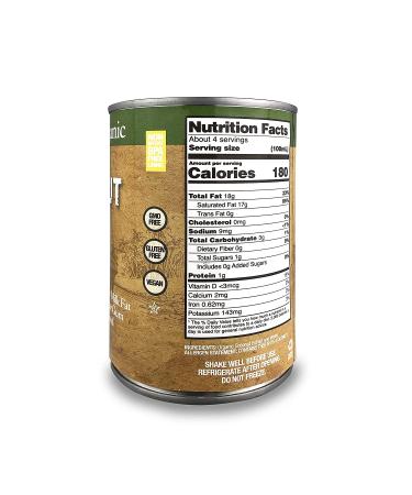 Organic Coconut Milk by Natures Greatest Foods - Unsweetened, No Guar Gum, Preservatives - 13.5 Oz Pack of 12 - Gluten Free, Vegan, Kosher - 17-19% Coconut Milk Fat - 13.5 Ounce Cans - Buy Online on GoSupps.com