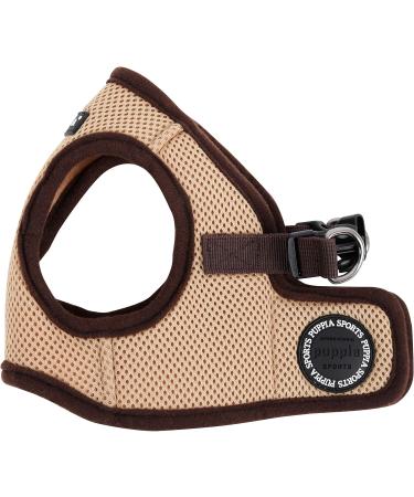 Puppia Dog Harness for Small & Medium Dogs - Soft Vest in Multiple Colors | Anti-Tension Harness & Puppy Dish - Beige - Buy Online on GoSupps.com