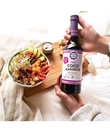 Coco Aminos Seasoning Sauce 500ml Organic Vegan Soy Sauce Alternative | Gluten-Free Histamine-Free Soy-Free - Goodmoodfood - Buy Online on GoSupps.com