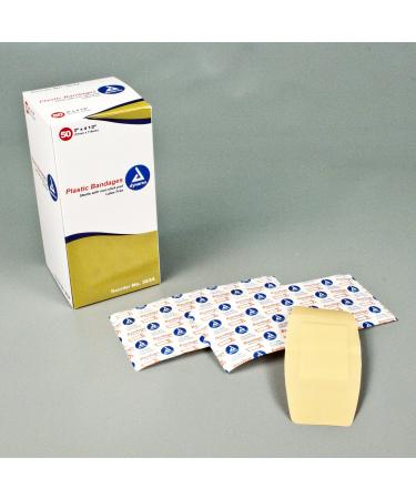 Sheer Adhesive Bandage Plastic 2" x 4.5" XL Sterile 50/Box
