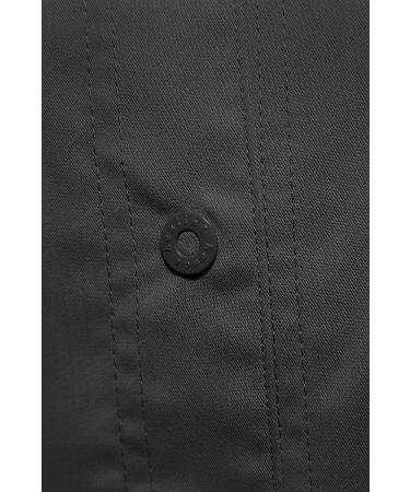 Healing Hands Purple Label 5063 Daisy Snap-up Women's Scrub Jacket XX-Large Black - 5 Pocket Plus Size Scrubs - Buy Online on GoSupps.com