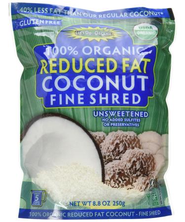 Let's Do Organic Lite Coconut, Shredded, 8.8 Ounce