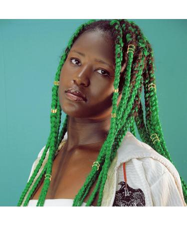 Niuhong 24 Pieces Dreadlocks Jewellery Braids Hair Clips Braiding Hair Cuffs Hair Rings Braids Viking Braids Loc Hair Accessories Hair Clip Braids Accessories Women and Girls (Golden) - Buy Online on GoSupps.com