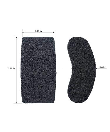 Bicrops Natural Lava Pumice Stone Pedicure Tool Set - Hard Callus Dead Skin Remover & Foot File for Exfoliation - Fine Foot Scrubber for Smoothing Skin - 2 Count - Buy Online on GoSupps.com