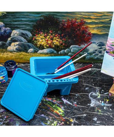 MyLifeUNIT Paint Brush Cleaner & Holder for Acrylic, Watercolor & Water-Based Paints - Blue - Buy Online on GoSupps.com