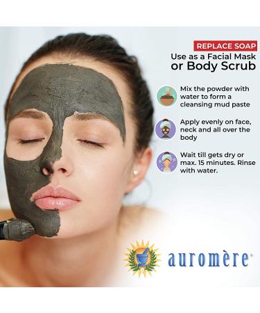 Auromere Ayurvedic Mud Bath & Mask 16 oz - Natural Skin Detox & Rejuvenation - Buy Online on GoSupps.com