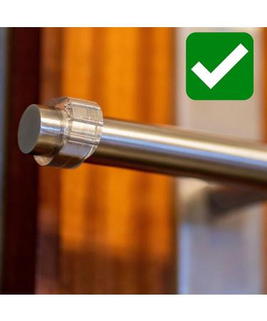 Door Jack Buffer 10 Pack - Transparent 18mm - Protect Walls & Handles | Elastic Wall Stop for Round & Square Doors - Buy Online on GoSupps.com