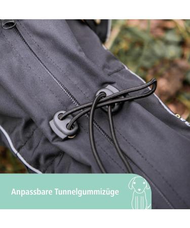 Kerbl Raincoat Manchester X-Large - Black | Durable Waterproof Dog Coat for All Weather | International Shipping Available - Buy Online on GoSupps.com