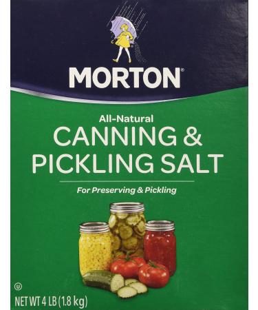 Morton box Canning an Pickling Salt 4 lb box (2 Pack) 4 Pound (Pack of 2)