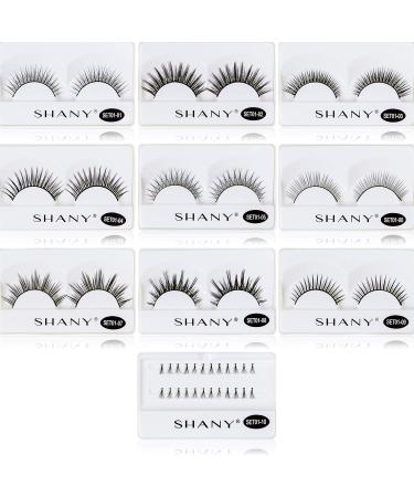 SHANY Eyelash Extend - Set of 10 Assorted Reusable Eyelashes | Thin Collection - International Shipping Available - Buy Online on GoSupps.com