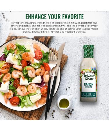 Walden Farms Ranch Dressing - Calorie Free - 12 fl oz - Buy Online on GoSupps.com