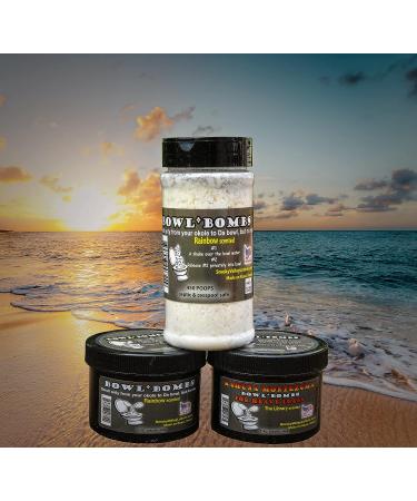 Bowl Bombs from Hawaii Kahuna Montezuma - Deodorizing Toilet Powder for Heavy Loads - 145 ct Before-You-Go-Poop Freshener - The Library Scent - Buy Online on GoSupps.com