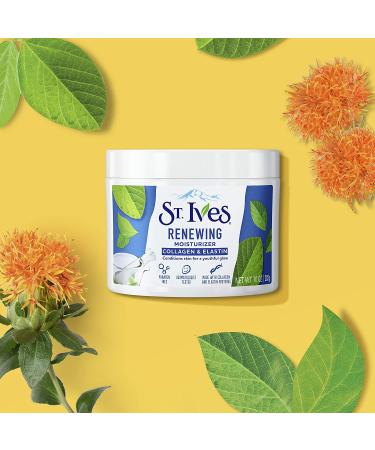 St. Ives Collagen & Elastin Facial Moisturizer 10 oz - Paraben Free, Dermatologist Tested, Cruelty Free - Unscented, Renewing Formula - Buy Online on GoSupps.com