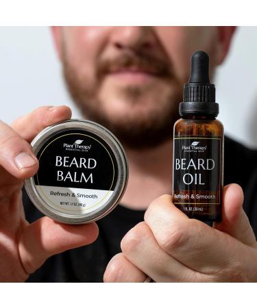 Plant Therapy Hair Therapy Beard Balm 1.7 oz - Hydrating & Soothing with Shea Butter Argan Oil & Millet Seed for a Smooth Beard - Buy Online on GoSupps.com