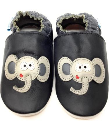 MiniFeet Premium Soft Leather Baby Shoes - Buy 4 Pairs, Get 1 Free - Toddler Shoes 0-6 Months to 4-5 Years - Elephant Design - Buy Online on GoSupps.com