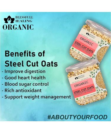 Blessfull Healing Organice Steel Cut Oats 2 lb (907 Gram) - Buy Online on GoSupps.com