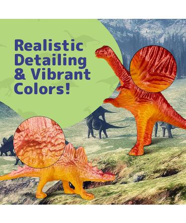 Prextex Mini Dinosaur Toys (72 Count) - Ideal for Dinosaur Party Favors, Cake Toppers, Easter Eggs Fillers - Buy Online on GoSupps.com