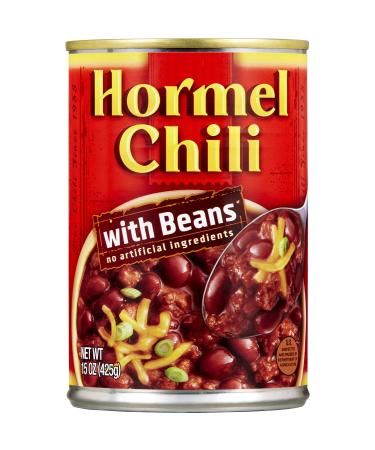 Hormel Chili With Beans 15 Oz (8 Pack) Chili 15 Ounce (Pack of 8)
