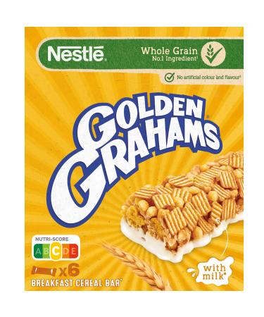Nestlé Golden Grahams Cereal Bars 6 bars of 25g 150g