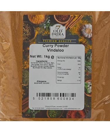 Old India Curry Powder Vindaloo 1kg - Authentic Blend for Spicy Indian Cuisine - Buy Online on GoSupps.com