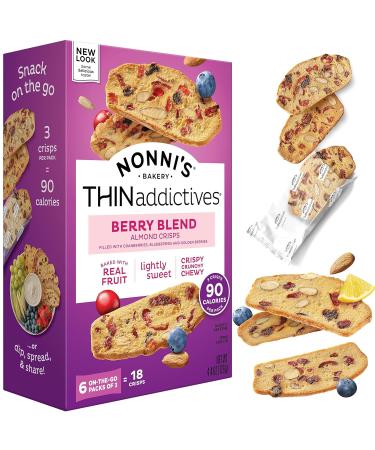 Nonni's THINaddictives Berry Blend Almond Thin Cookies 4.4 oz (Pack of 1) - Buy Online on GoSupps.com