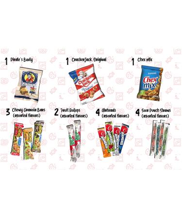 Munchie Mountain Ultimate 50-Count Snack Stock Pile and Care Package for College Students  Military Members  Friends  and Family - Buy Online on GoSupps.com