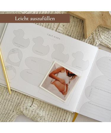 High-Quality Pregnancy Diary - Calendar Scrapbook Checklist & Organizer - Gold Pregnancy Album - Buy Online on GoSupps.com