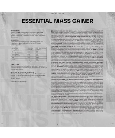 Bulk Essential Mass Gainer Protein Shake | Chocolate Flavor 2.5kg - Weight Gain Supplement - Buy Online on GoSupps.com