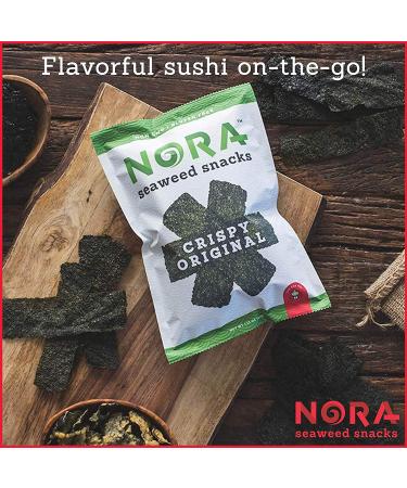 Nora Original Crispy Seaweed Snacks - Low-Carb Vegan Gluten-Free Non-GMO 6-Pack 1.13 oz - Buy Online on GoSupps.com