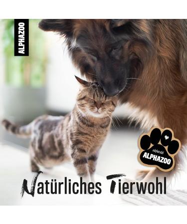 Alphazoo Premium Barf Oil for Dogs & Cats 250ml | Natural Salmon & Hemp Oil with Omega 3-6-9 | Shiny Fur & Healthy Skin | International Shipping - Buy Online on GoSupps.com