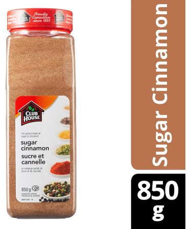 Club House Quality Natural Herbs & Spices Sugar Cinnamon 850g Case Pack Count 12 - Buy Online on GoSupps.com