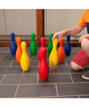 Champion Sports Multicolor Weighted Foam Bowling Pins Set - Ideal for Training & Kids Games - Buy Online on GoSupps.com