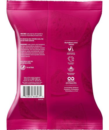 Burt's Bees Watermelon Infused Facial Cleansing Wipes - 30 Count - Buy Online on GoSupps.com