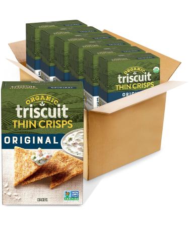 Organic TRISCUIT Thin Crisps Crackers, Original Flavor, 6.5 oz. (pack of 6)