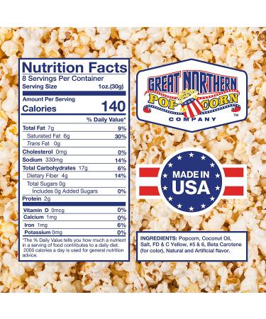 Great Northern Popcorn Company Movie Theater Style Popcorn Packs - 24 Pre-Measured All-in-One Kernel, Salt, Oil Packets for Popcorn Machines - Buy Online on GoSupps.com