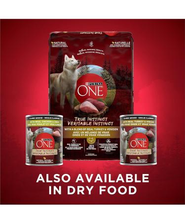 Purina ONE Classic Ground True Instinct Wet Dog Food Variety Pack 2 Flavours - 368 g Can (6 Pack) - Buy Online on GoSupps.com