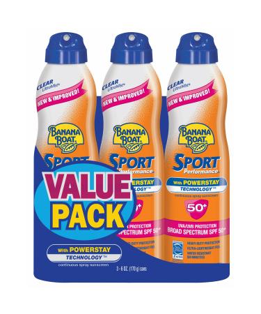 Banana Boat Sport SPF 50 C-Spray  6 Oz.  3-Pk.