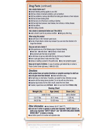 Infants' Motrin Berry Concentrated Liquid Medicine Drops - 1 fl. oz | Ibuprofen Formula - Buy Online on GoSupps.com