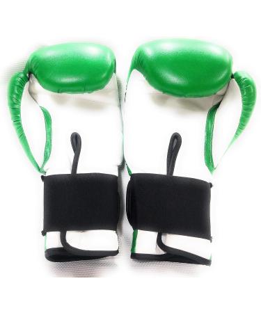Woldorf USA Water Resistant Nylon Boxing Gloves Kickboxing Muay Thai Punching Bag Gloves - 16oz Vinyl Green - Buy Online on GoSupps.com