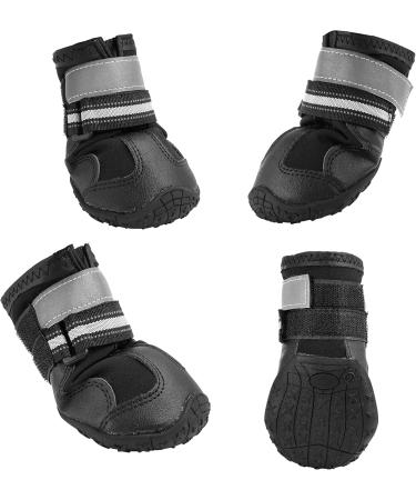 Northpet Dog Shoes - Waterproof & Slipproof Protection for Dogs | Size M (7x7cm) | 4-Pack with Storage Bag & Reflector Strips - International Shipping Available - Buy Online on GoSupps.com