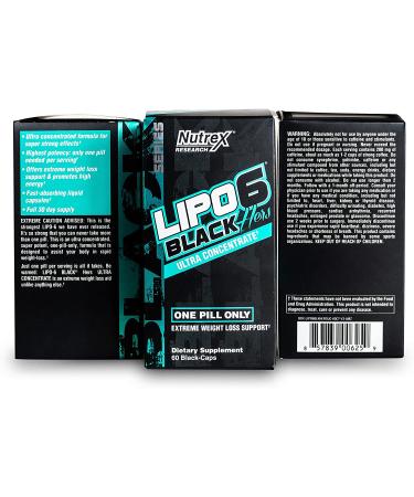 Nutrex LIPO-6 Black Hers - Weight Loss Support Capsules (120 Count) - Buy Online on GoSupps.com