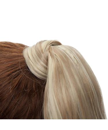 Sego Hair Part Braid Ponytail Clip-In Extension - 24 Wavy Sandy Blonde & Bleach Blonde | Real Hair Look - Buy Online on GoSupps.com