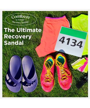 Comfeeze by Footlogix - Lightweight Non-Slip Recovery Sandals with Toe Separator | Ideal Pedicure Footwear | Easy to Clean Size 9 - International Shipping Available - Buy Online on GoSupps.com