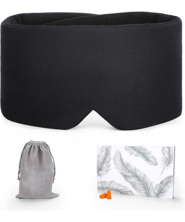 FRESHME Handmade Cotton Sleep Mask for Women Men - Blackout Eye Mask for Sleeping with Adjustable Velcro - Soft Breathable Blindfold for Night Nap Travel - Buy Online on GoSupps.com