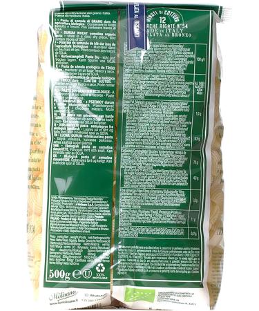 La Molisana Organic Lumache Rigate N.54 500g - Buy Online on GoSupps.com