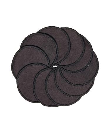 Pandoo Black Reusable Organic Cotton Pads | Eco-Friendly Make-Up Remover | 10 Washable Pads + Bags - Buy Online on GoSupps.com