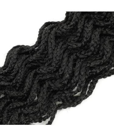 Goddess Box Braids Crochet Hair 14 Inch - 5 Packs Wavy Crochet Extensions for Black Women - Buy Online on GoSupps.com